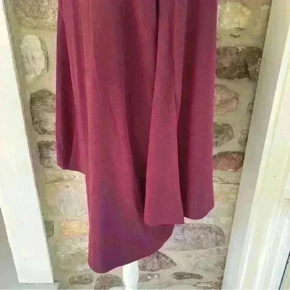 NWT Dress the Population Lillie Cape Sleeve Knit Jersey Mini Dress XXL Burgundy - Picture 9 of 16